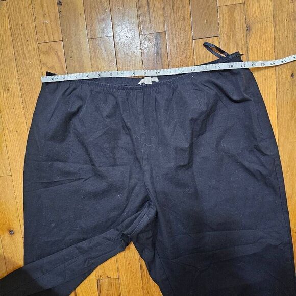 Eileen Fisher size 1X Organic Cotton and Spandex Ankle Pants Black - Picture 7 of 9